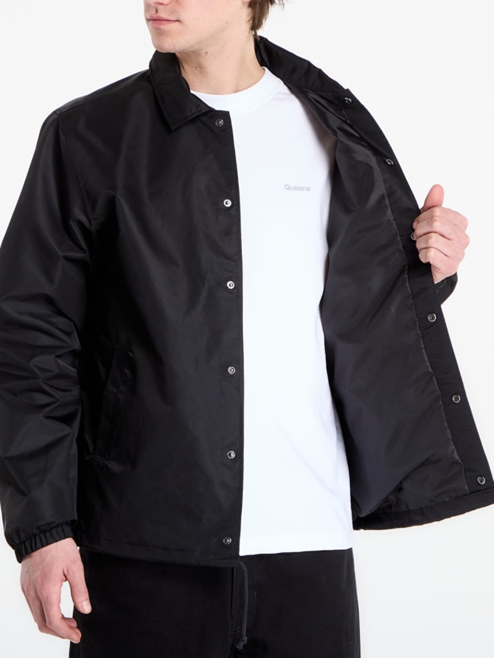 Vans Black Windbreaker Coach Jacket